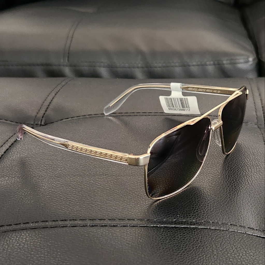 Versace Ve2174 Sunglasses 1002z3-59 Grey Mirror Silver Polarized No Case